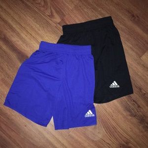 2 Pair Boys Adidas Shorts Large